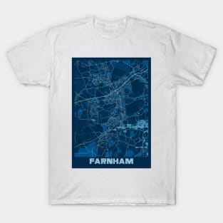 Farnham - United Kingdom Peace City Map T-Shirt